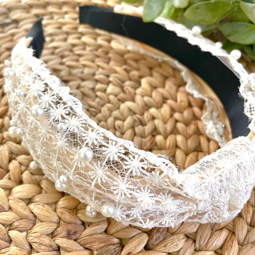 Lace & Pearl headband NEW